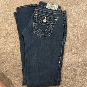 True religion size 25 blue jeans